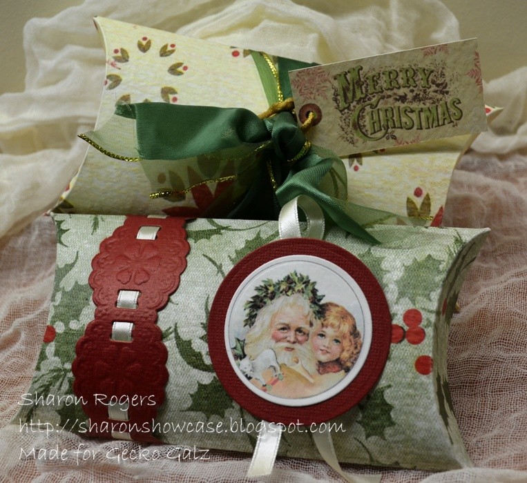 Sharon's Showcase Xmas Pillow Boxes