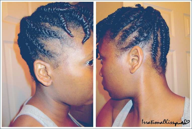 Irrationalkiss Protective Hairstyle Flat Twist Updo