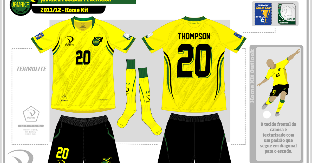 JAMAICA FUTEBOL CLUBE novo uniforme da jamaica
