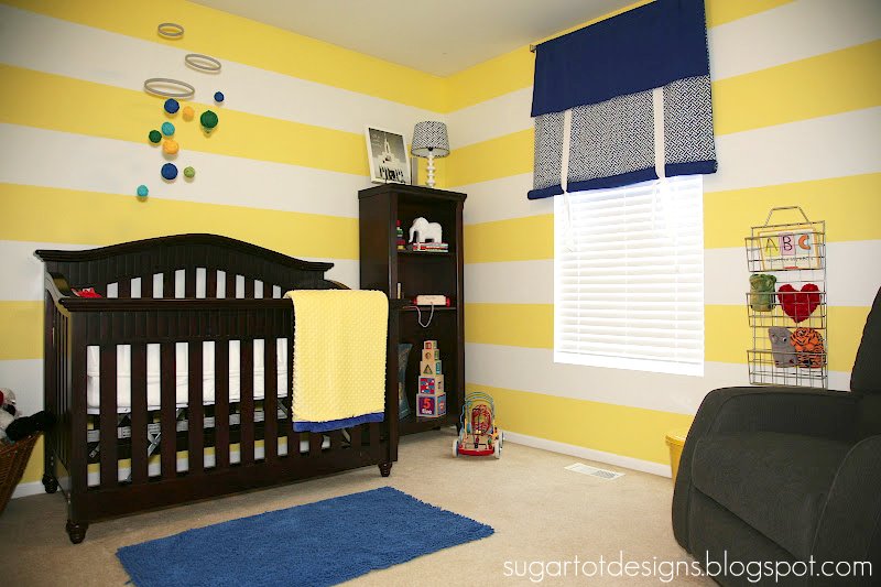 sugartotdesigns Yellow Striped Nursery ***UPDATE***