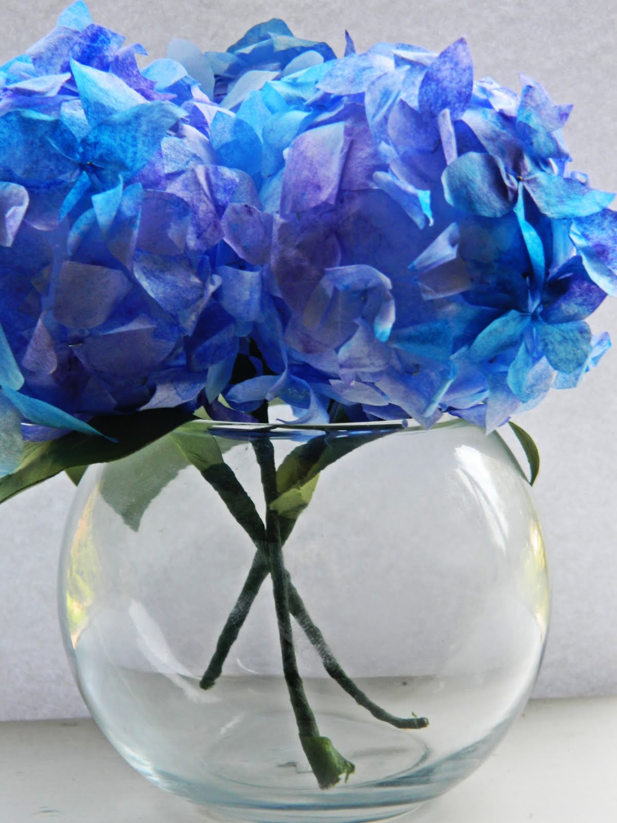 Paper Pendulum Coffee Filter Hydrangeas