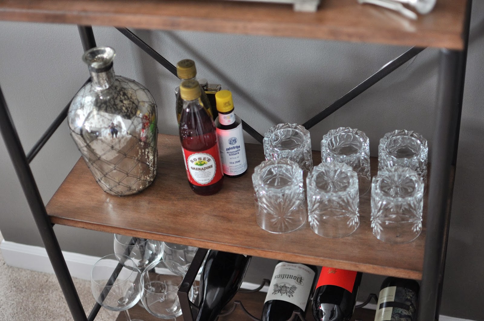 Not So Newlywed McGees Media Room Bar