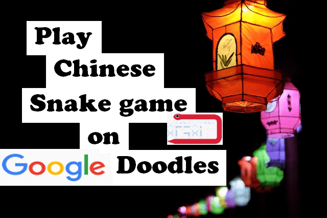 Play Snake Game on Chinese New Year 2013 Google Doodle