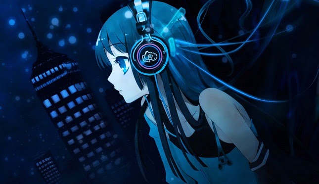anime girl listening to music live wallpaper anime girl listening to music live wallpaper