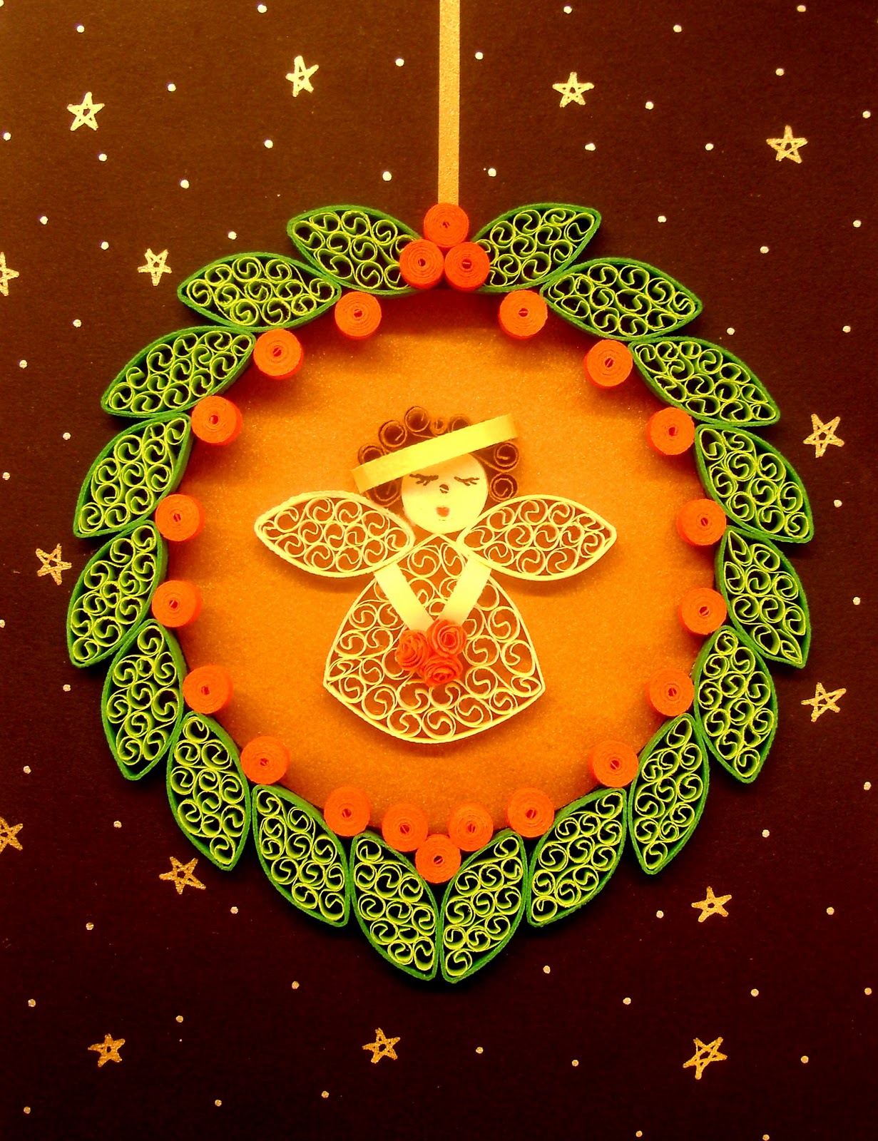 Quilling Me Softly Quilled wreath and angel (tutorial) my beehive