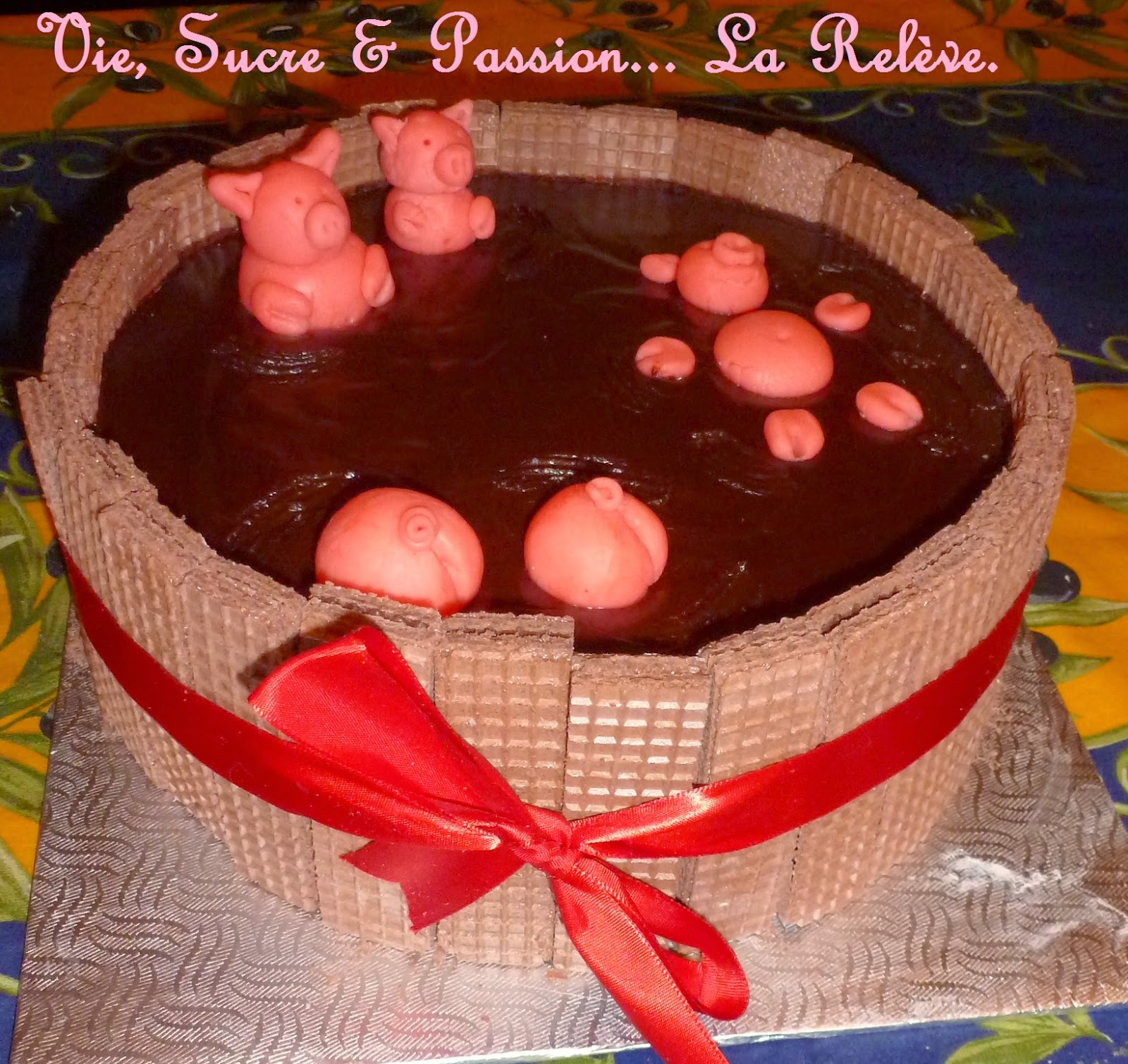 Gâteau des petits cochons Little pigs cake
