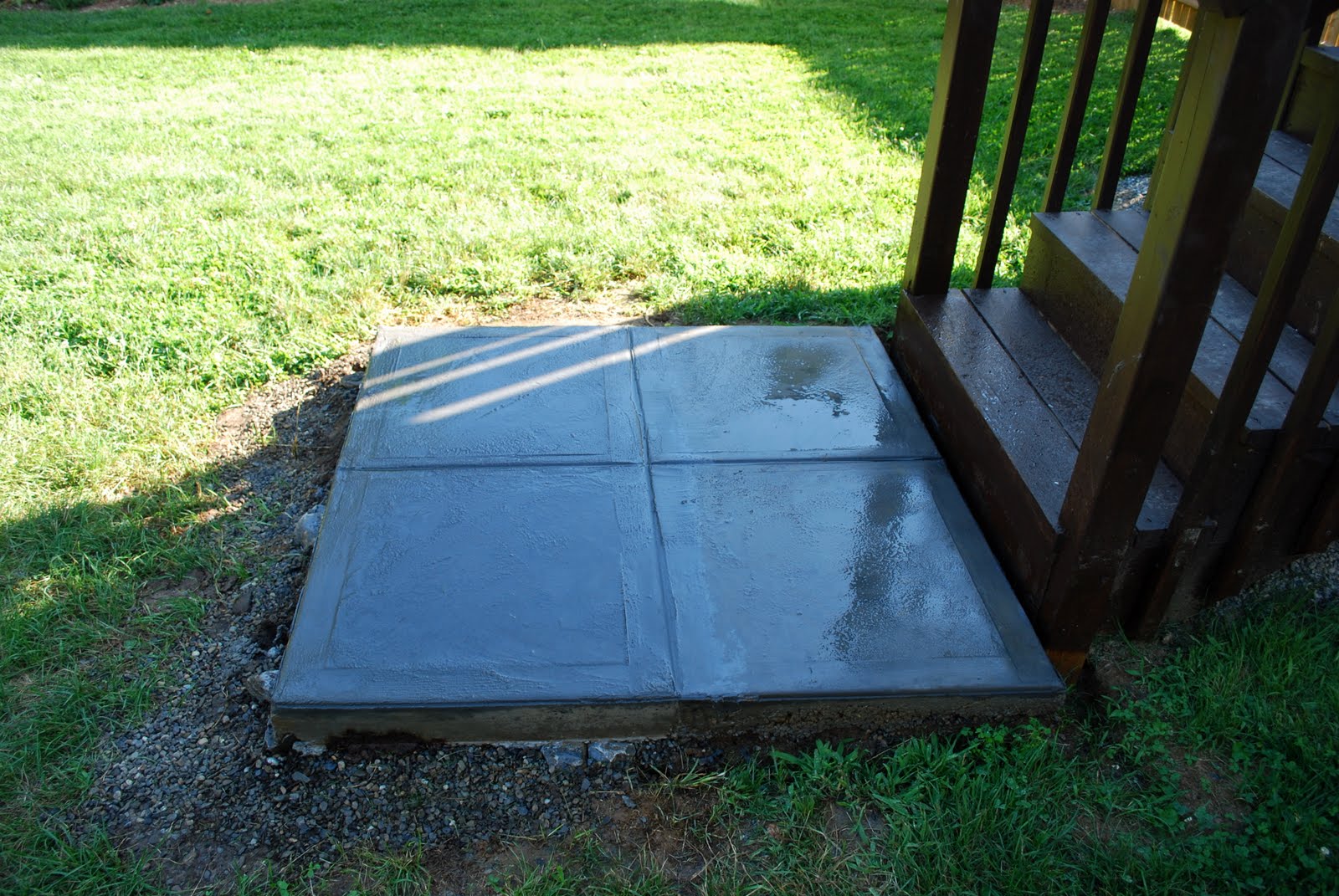In the Little Yellow House: Cement Slab: Round 2