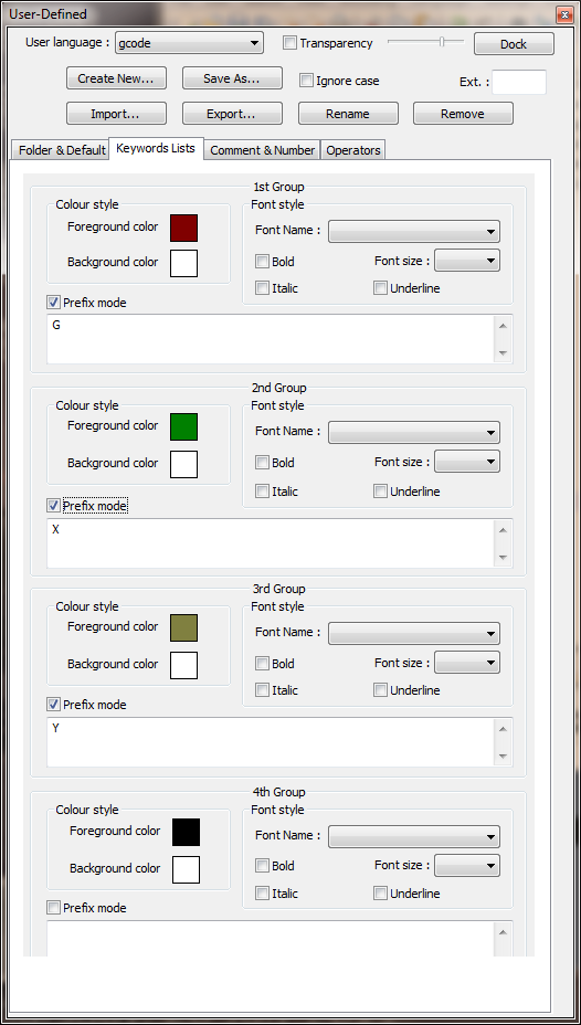 Notepad++ User Defined Language help