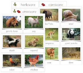 The Helpful Garden: Herbivore, Carnivore, Omnivore Sorting Cards