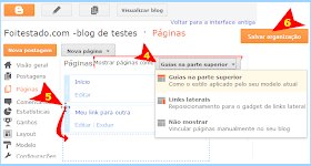 Mudar lugar de links de menu de sites do blogger Trocar lugar de links de menu de sites do blogger, como vídeo, sobre, home