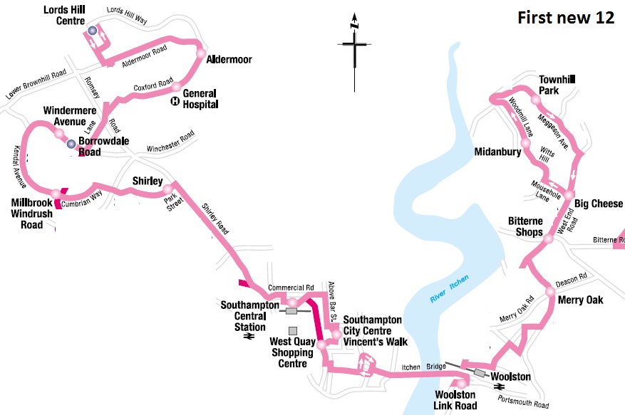 Southampton Bus Update First changes Focus on Aldermoor Road / 300