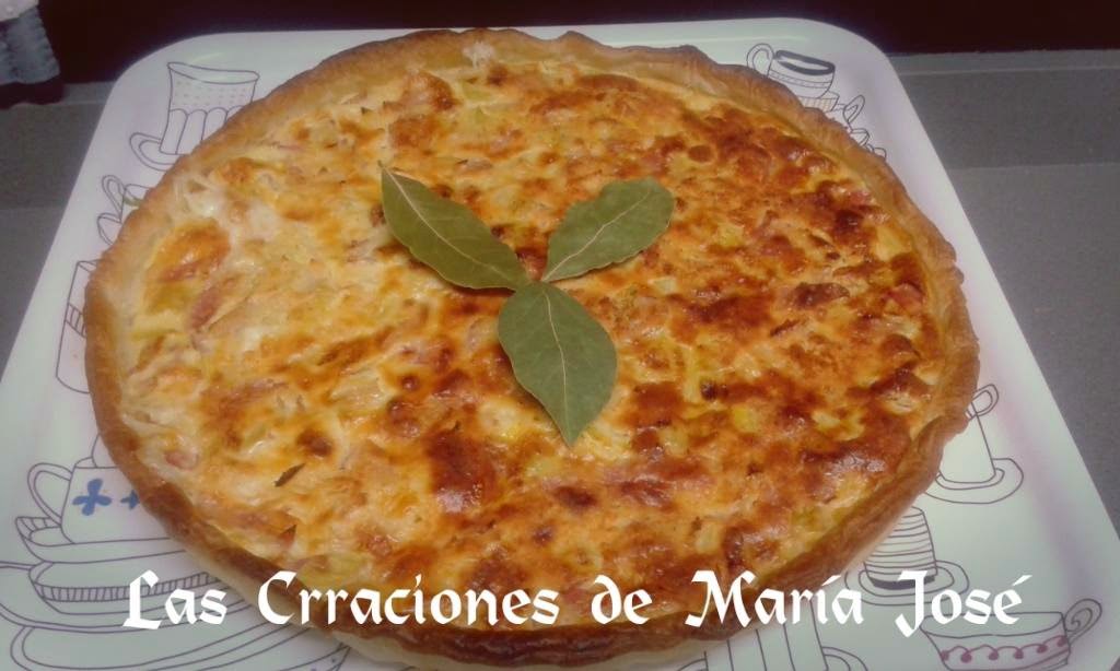 Quiche De Puerros Y Bacon