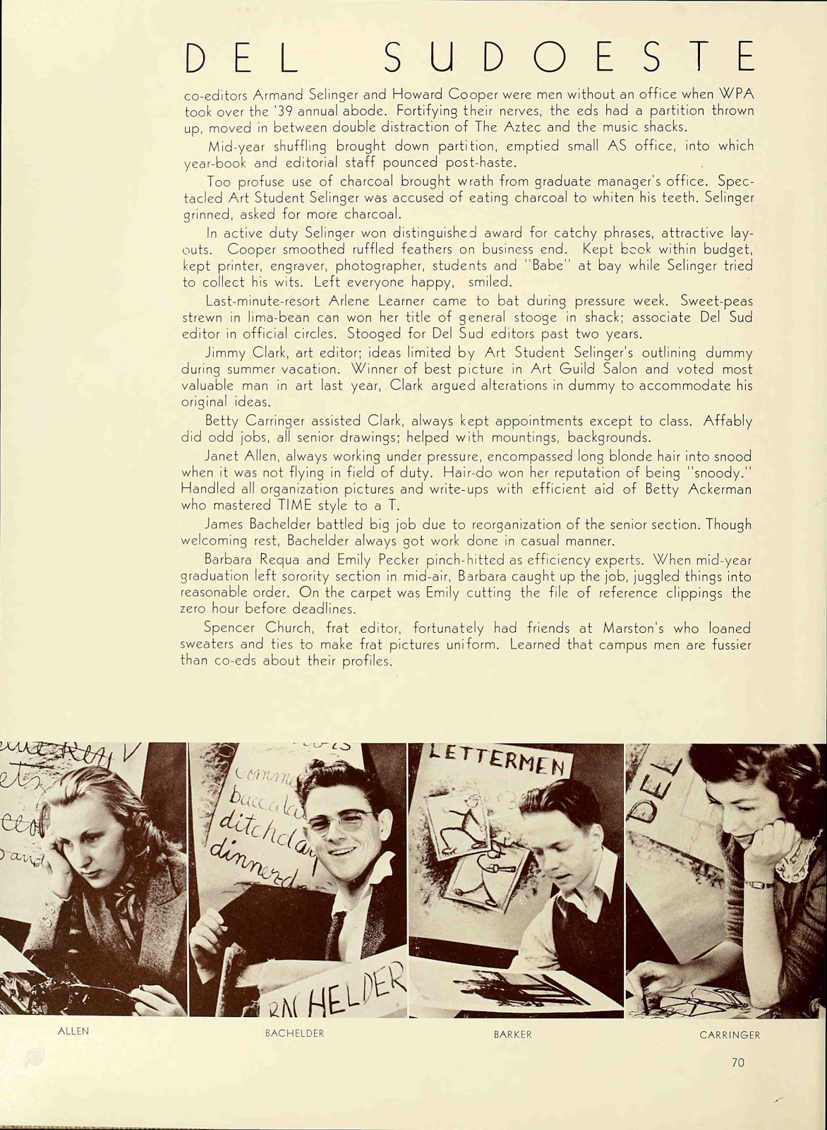 Yearbook Friends Page