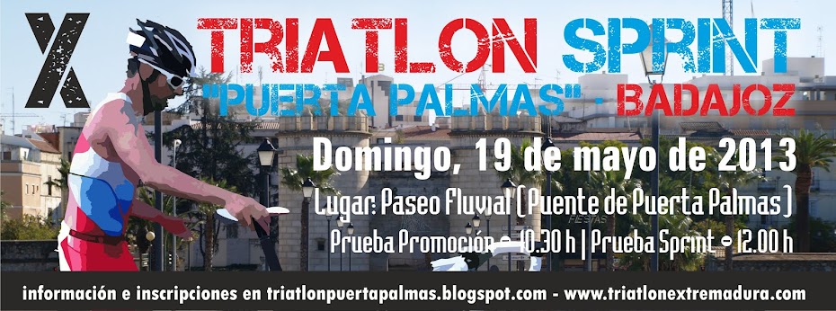Triatlón Puerta de Palmas Badajoz
