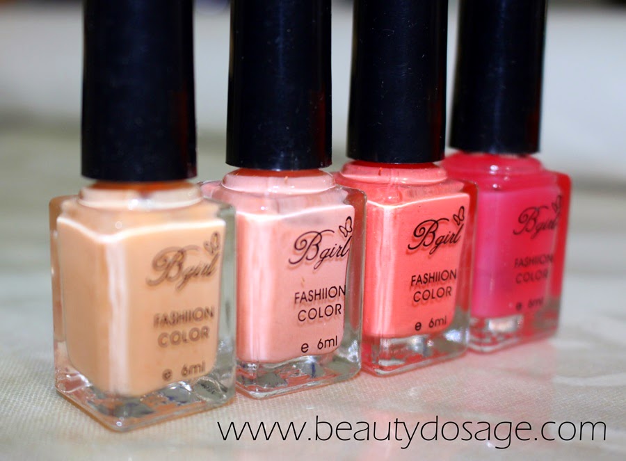 Review of 4pcs/Set Elegant Style Sweet Pink Nail Art Polishes E Series