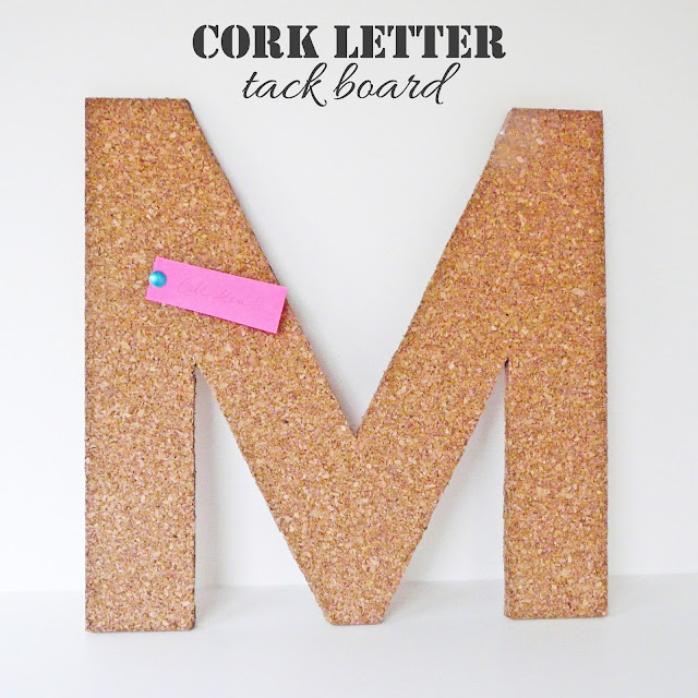 [Make] Cork Letter Tack Board