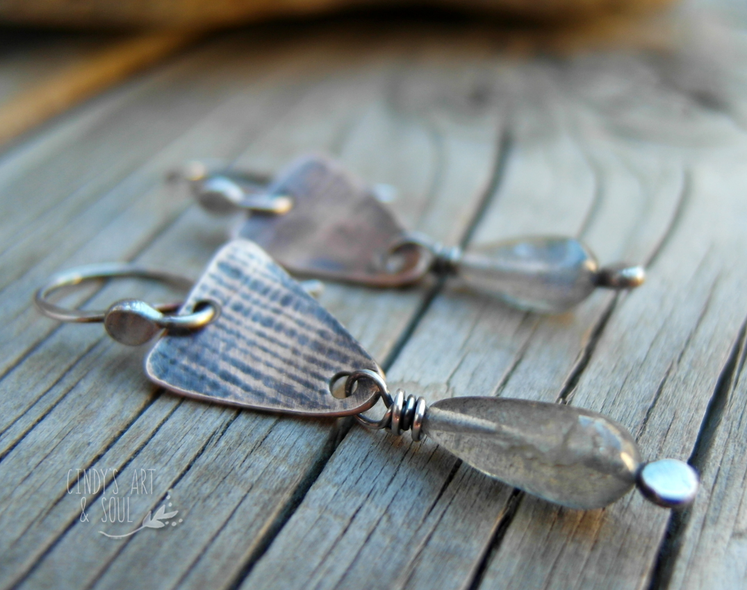 Earrings Everyday Textured Bronze Earrings by Cindy's Art & Soul