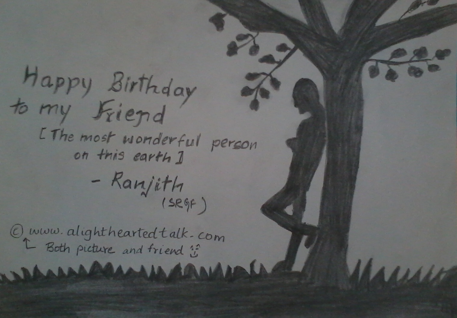 A light hearted talk: Happy Birthday to My Friend