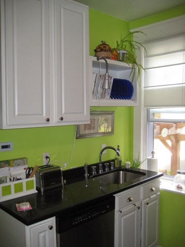   Gambar cat dapur warna hijau