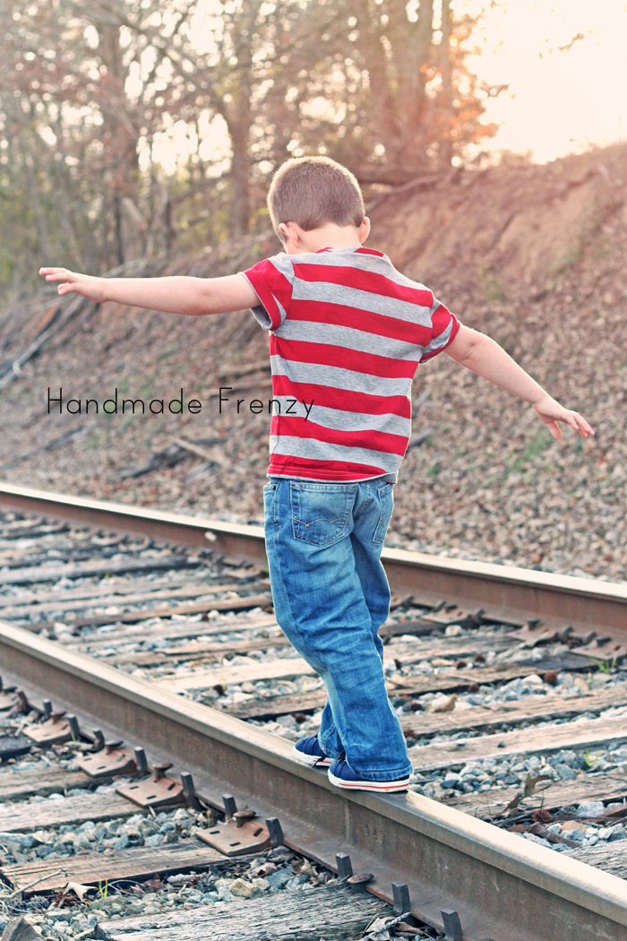 Banyan Tee for boys - Pattern by Figgy's. Sewn by Handmade Frenzy
