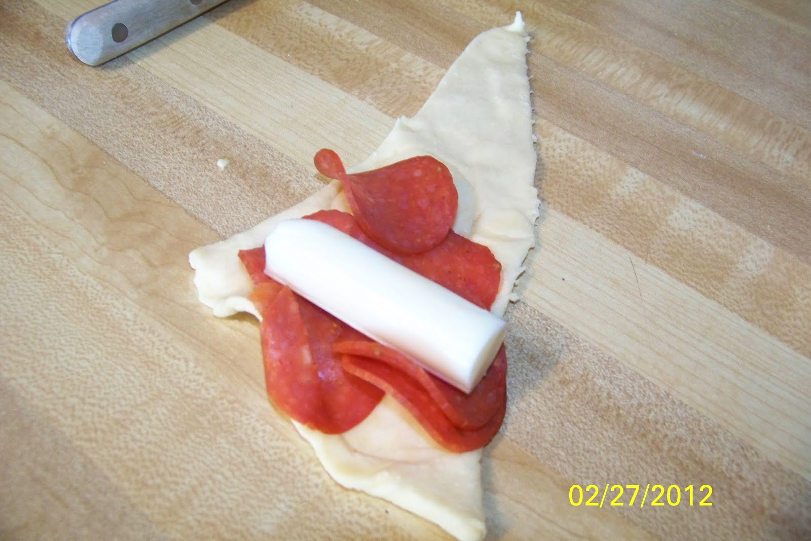 Connor's Cooking Crescent Roll Pizza