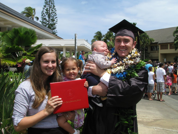 Aaron's graduation from BYU Hawaii