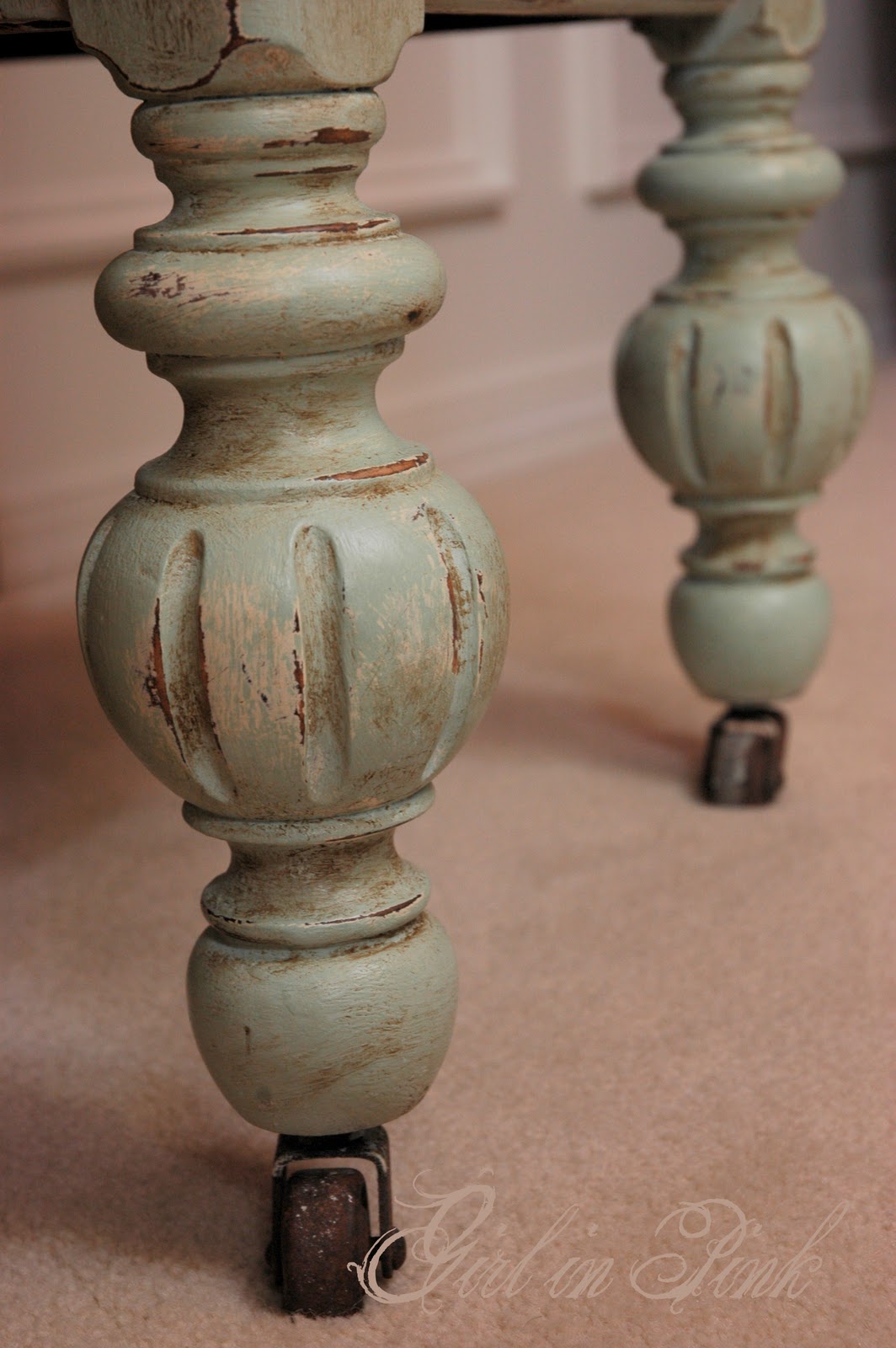 Girl in Pink My First (of many!) Annie Sloan Chalk Paint Makeovers!