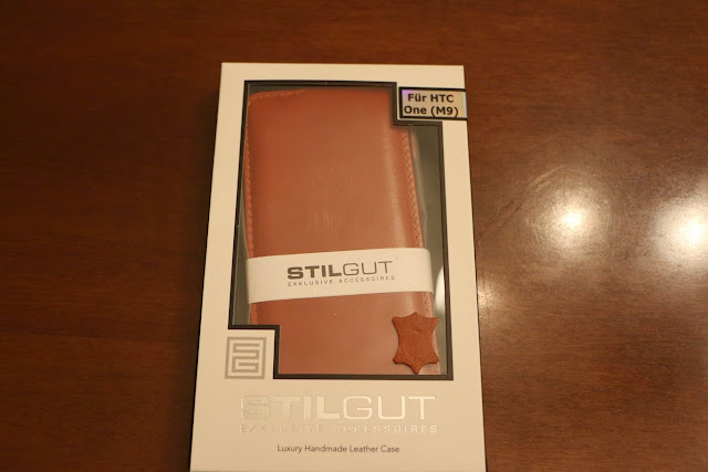 Foto custodia StilGut HTC One M9 pelle colore cognac