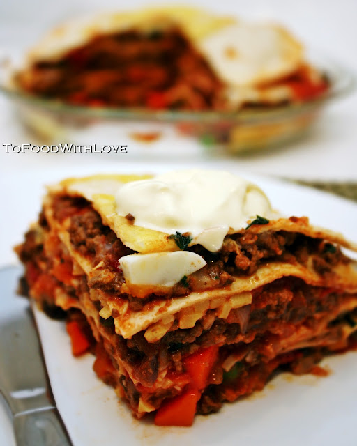 To Food with Love Quick and Easy Tortilla Pie