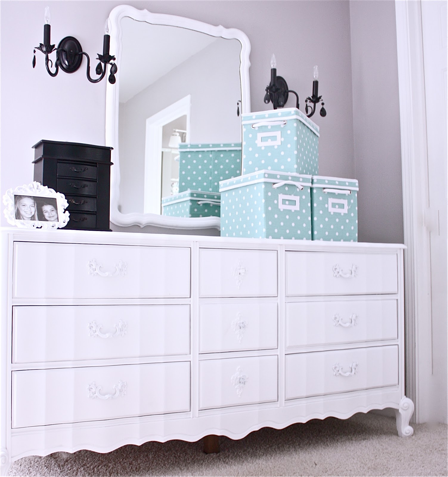 The Yellow Cape Cod Dresser MakeoverChalkBoard Dresser Drawers