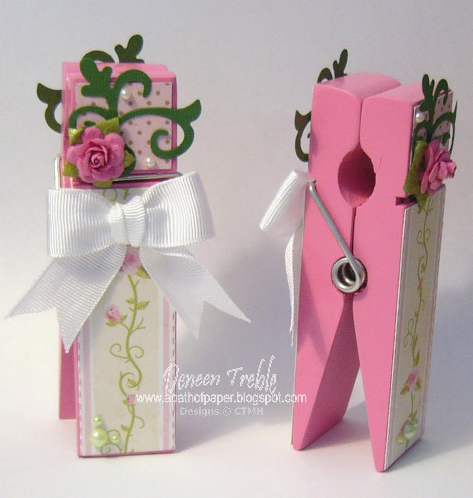 A Path of Paper Large Clothespin Photo Holders