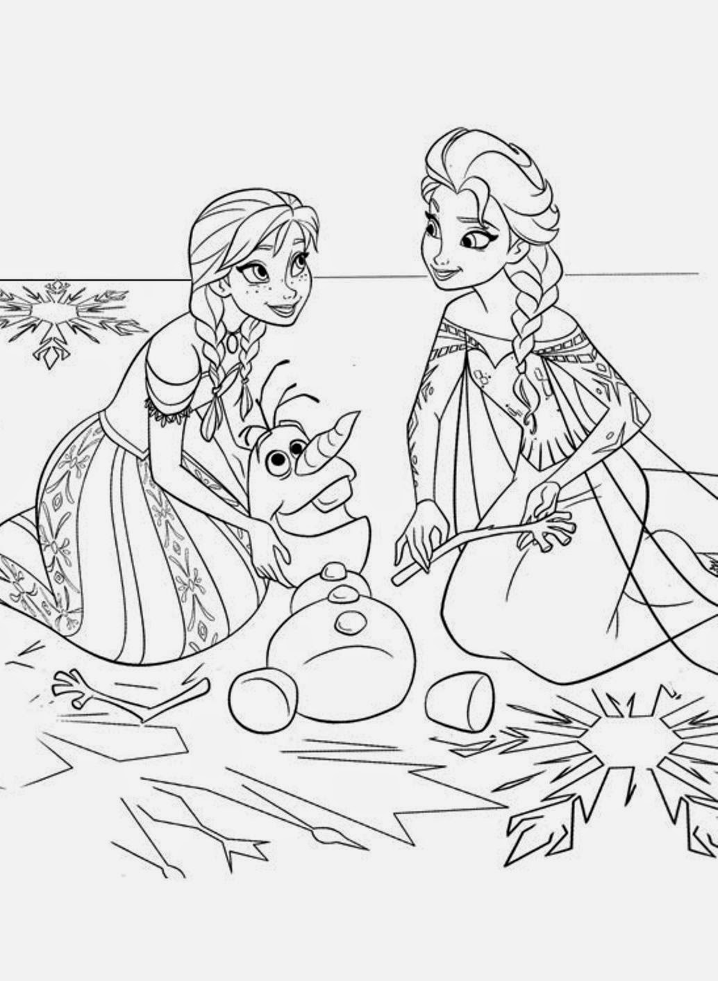 Frozen para colorir  Desenhos para colorir