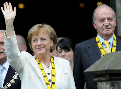 Merkel y Juan Carlos