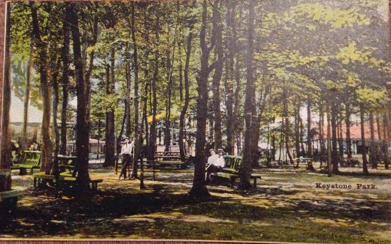 The Former Keystone Park, Sayre, PA A Postcard View Coaster Talk No