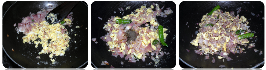 Indian Scrambled Eggs Recipe ~ Full Scoops - A food blog with easy