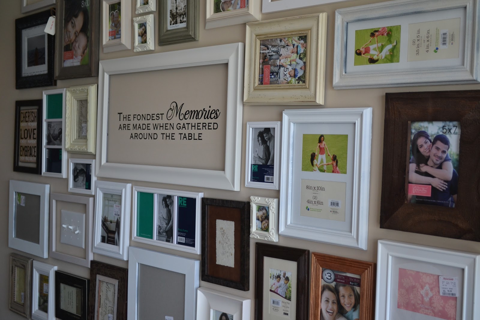 Just a Country Girl: Our DIY Memory Wall