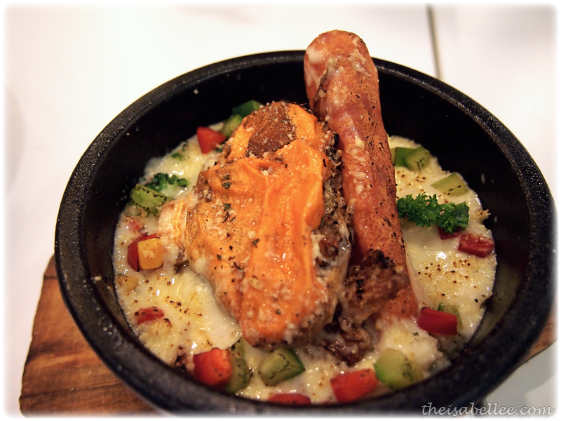 Soft shell crab baked egg rice at Signature Cafearo