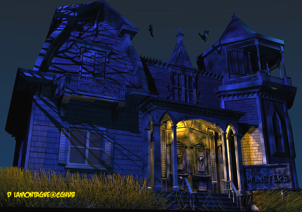 Vault of 3d sculpts Munster Mansion