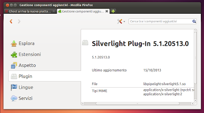 Microsoft Silverlight in Firefox su Ubuntu 13.10 Saucy