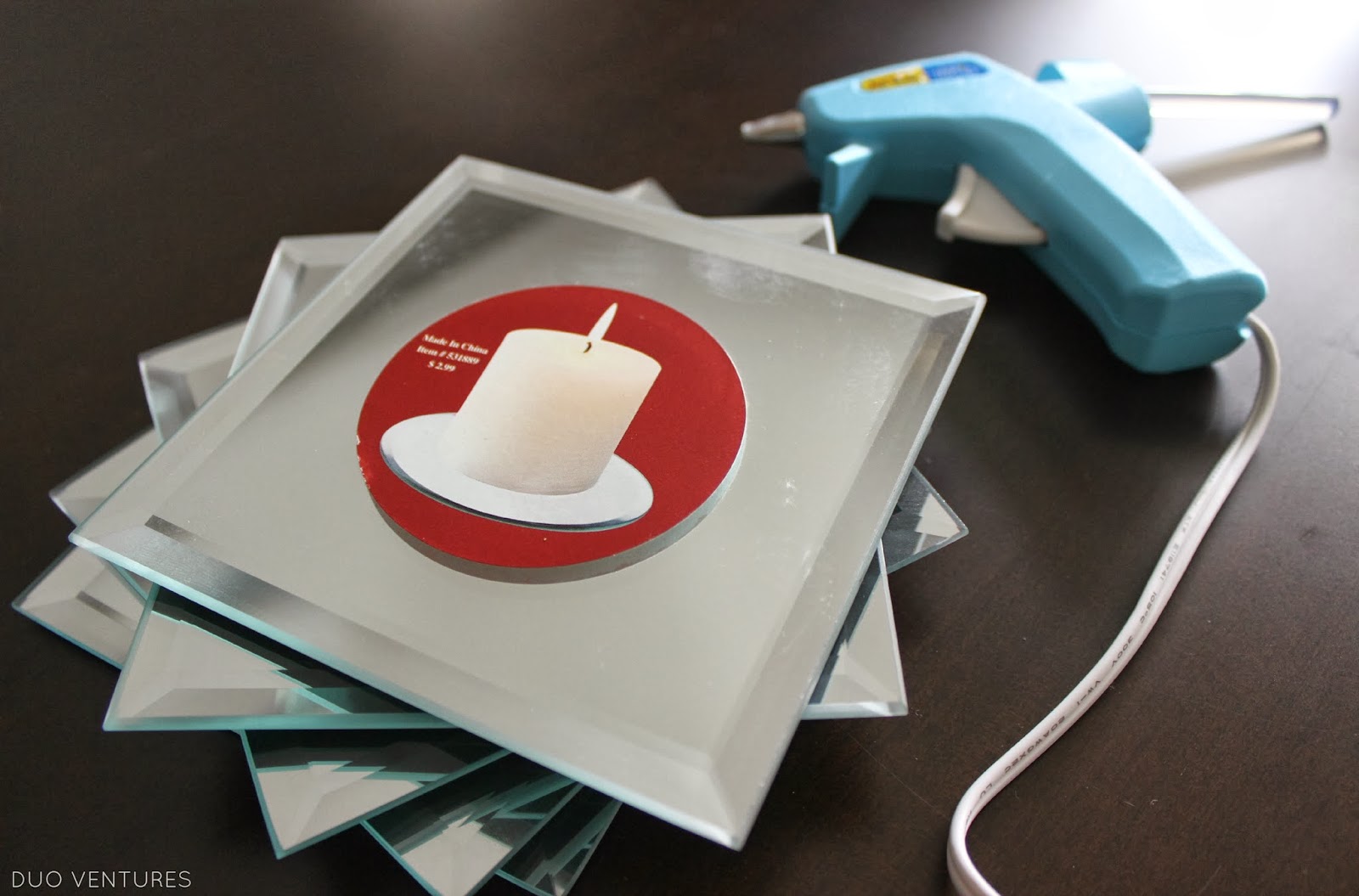 Duo Ventures DIY Beveled Mirror Vase