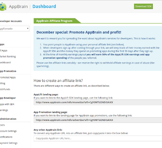 AppBrain blog: Promote AppBrain and profit: the AppBrain affiliate system!