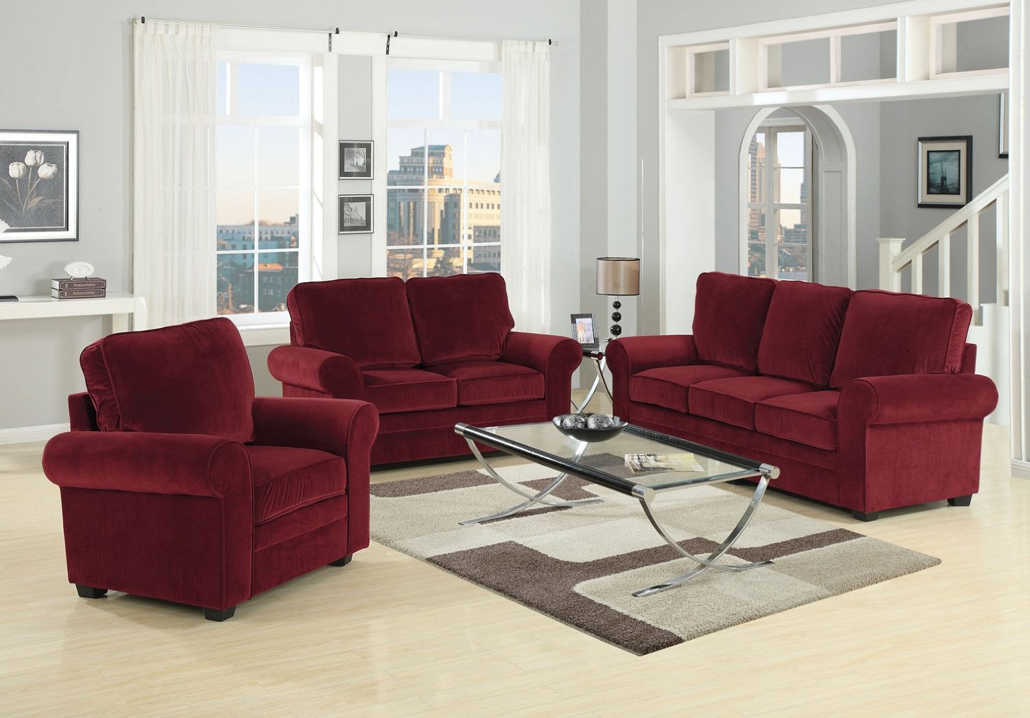 Huk Lai Sofas Red Sofa