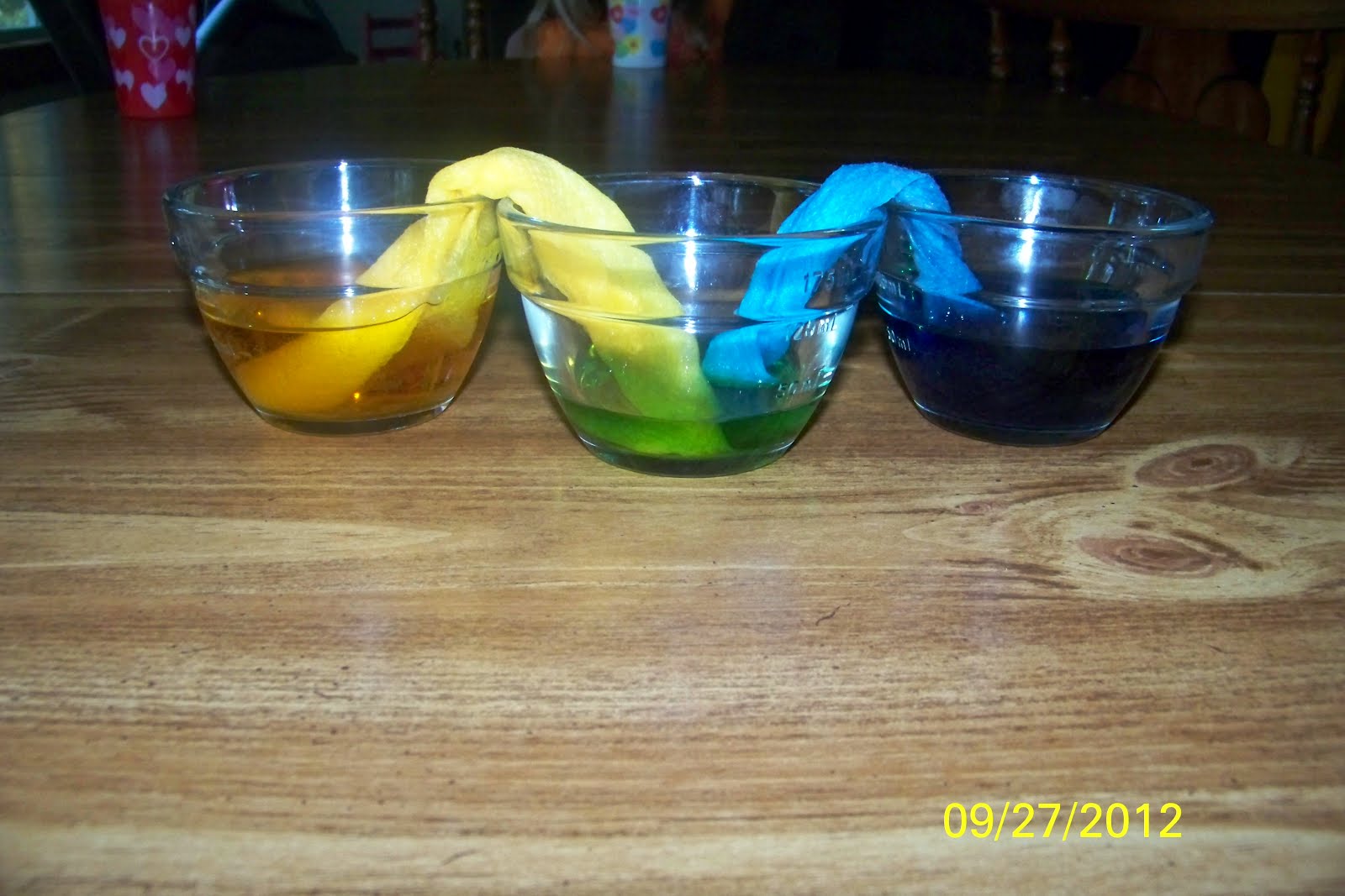Connor's Cooking Color Mixing Experiment