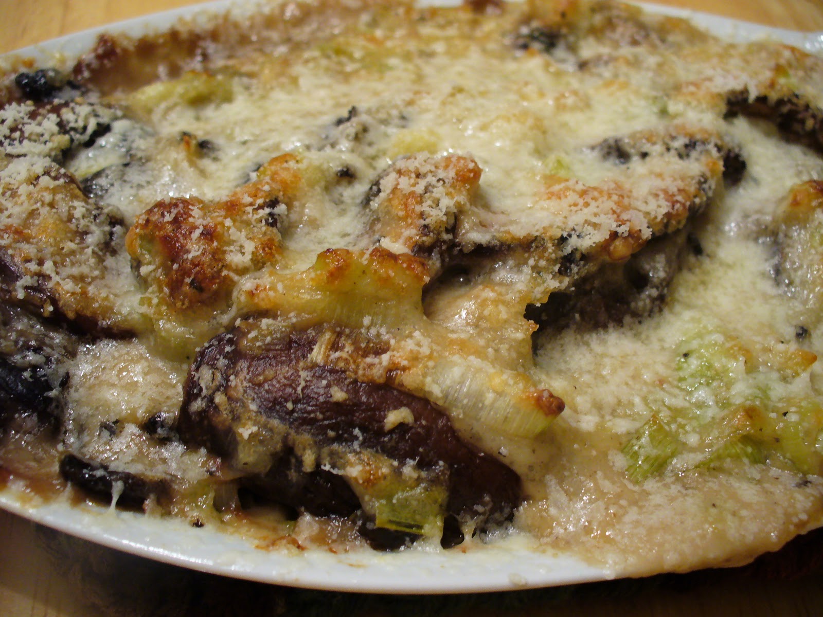 The Good Wife Mushroom and Leek Gratin