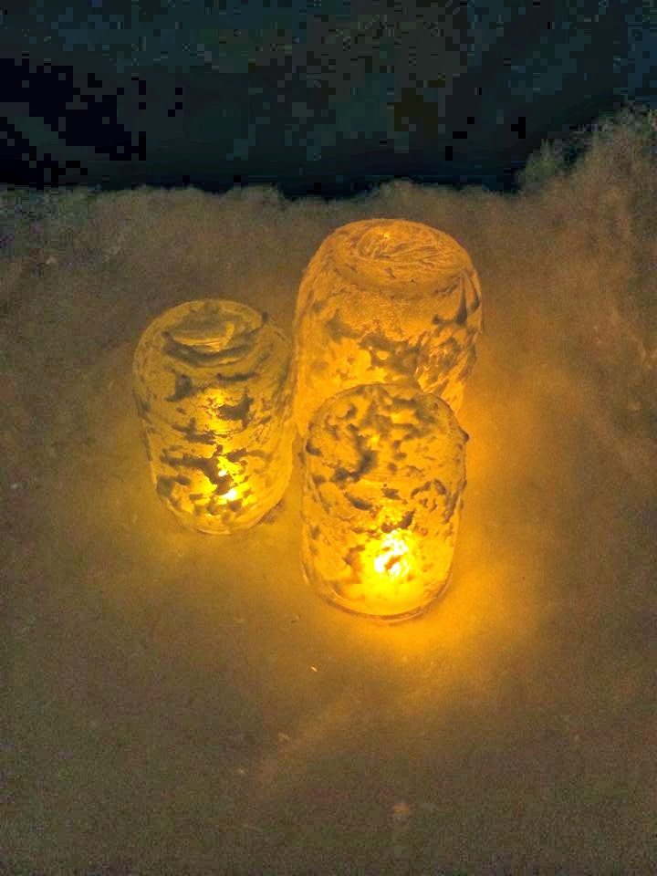 Winter Luminaries A Simple, Easy and Elegant Centerpiece