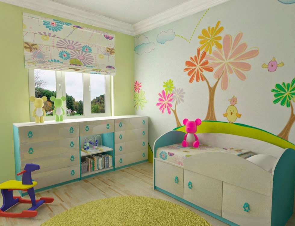 Dormitorios con mucho color para niñas - Ideas para decorar dormitorios