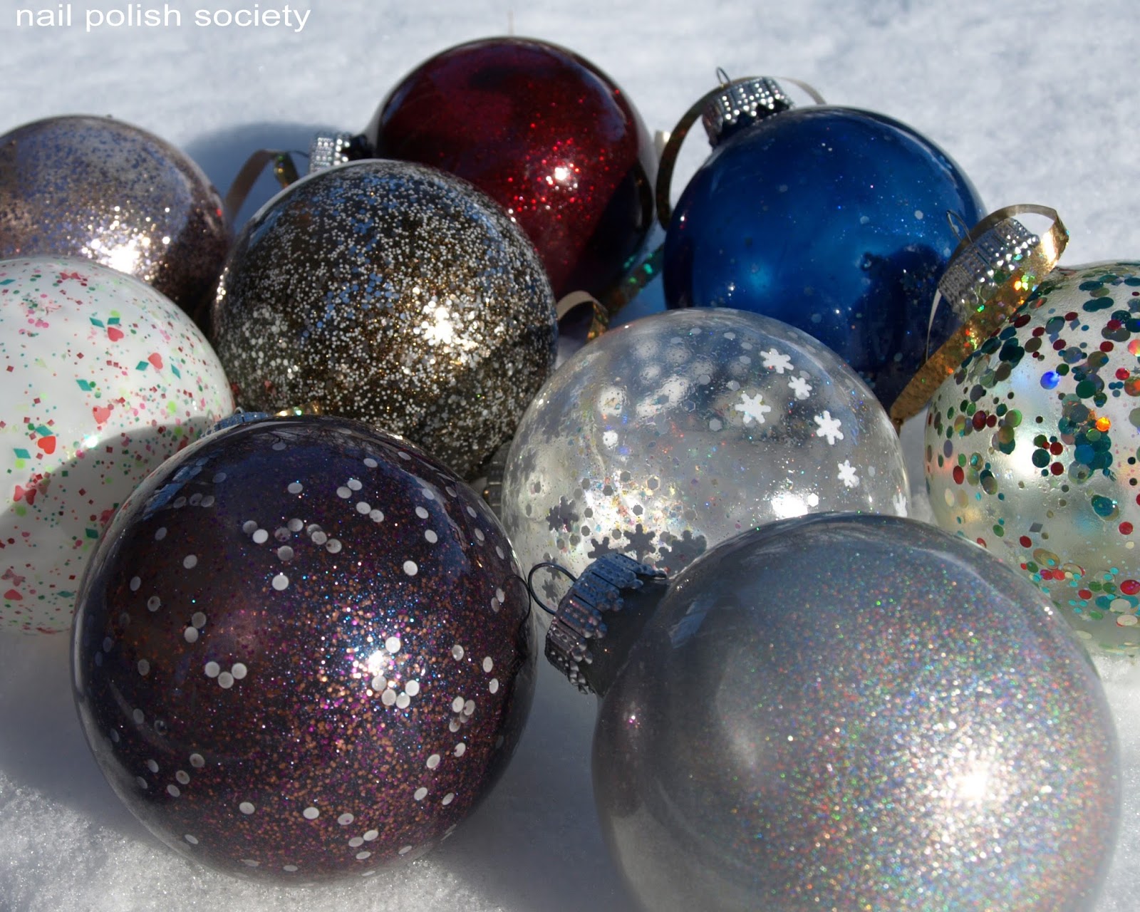 Nail Polish Society: Nail Polish Christmas Ornaments