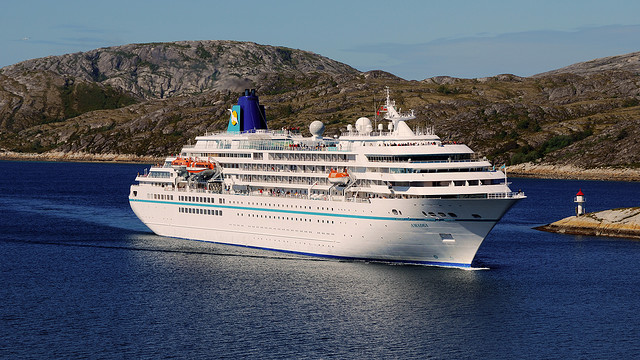 Amadea Cruise Ship in Bermuda