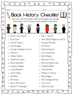 Black History Checklist