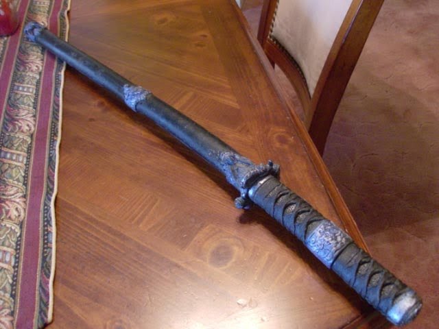 sheathed katana
